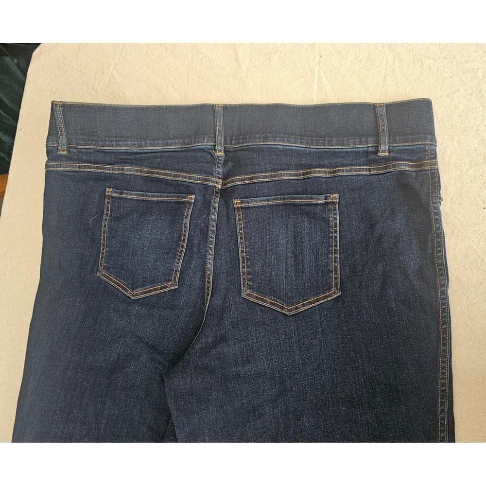 NWT SPANX 3X Ankle Skinny Jeans Dark Wash High Rise Pull On Stretch Denim Y2K - Picture 8 of 11